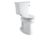 KOHLER 3889-RZ-0 Highline Comfort Height Two-Piece Elongated 1.28 Gpf Chair Height Toilet With Right-Hand Trip Lever, Tank Cover Locks, Insulated Tank And 10" Rough-In in White