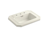 KOHLER K-2325-8-96 Kathryn Drop-in bathroom sink with 8" widespread faucet holes