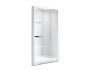 KOHLER 1690-0 Sonata 48" X 36-1/2" X 90" Front Center Drain Corner Shower Stall With Integral High-Dome Ceiling, Requires Grab Bar in White