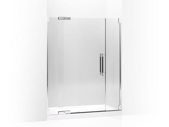 KOHLER 705723-L-SHP Pinstripe Pivot Shower Door, 72-1/4