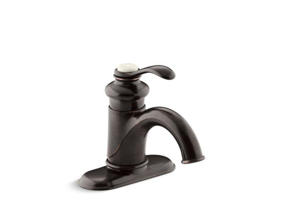 KOHLER 12181-2BZ Fairfax Centerset Bathroom Sink Faucet With Single Lever Handle in Oil-Rubbed Bronze