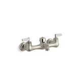 KOHLER 8905-RP Knoxford Double Lever Handle Service Sink Faucet With 2-1/4" Vacuum Breaker Threaded Spout in Rough Plate