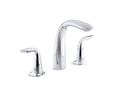 KOHLER T5323-4-CP Refinia Bath Faucet Trim For High-Flow Valve With Lever Handles , Valve Not Included in Polished Chrome