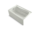 KOHLER K-1239-LAW Mariposa 60" x 36" alcove whirlpool bath with Bask heated surface, integral apron, and left-hand drain