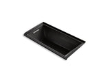 KOHLER K-1167-GVL-7 Underscore Rectangle 60" x 30" integral flange VibrAcoustic + BubbleMassage(TM) Air Bath with left-hand drain