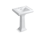 KOHLER 2238-4 Memoirs Classic 24" pedestal bathroom sink with 4" centerset faucet holes