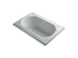 KOHLER K-1170-VBW-95 Memoirs 66" x 42" drop-in VibrAcoustic bath with Bask heated surface and reversible drain