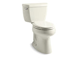 KOHLER 5299-96 Highline Classic Comfort Height Two-Piece Elongated 1.0 Gpf Chair Height Toilet in Biscuit