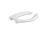 KOHLER K-4731-SC Stronghold Elongated toilet seat with integrated handle and self-sustaining check hinge