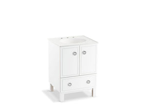 KOHLER K-99501-LG-1WA Jacquard 24" bathroom vanity cabinet with furniture legs, 2 doors and 1 drawer