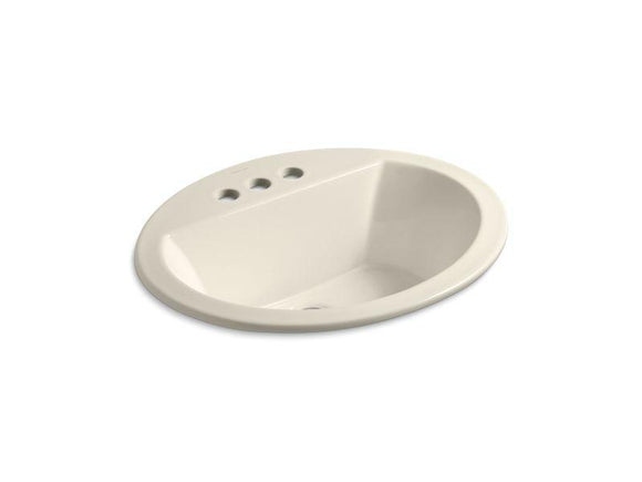 KOHLER K-2699-4-47 Bryant Oval Drop-in bathroom sink with 4