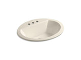 KOHLER K-2699-4-47 Bryant Oval Drop-in bathroom sink with 4" centerset faucet holes