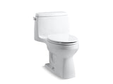 KOHLER K-3811 Santa Rosa One-piece compact elongated 1.6 gpf chair height toilet with slow-close seat