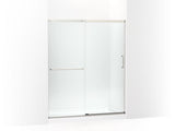 KOHLER K-707608-6L Elate Sliding shower door, 70-1/2" H x 56-1/4 - 59-5/8" W, with 1/4" thick Crystal Clear glass