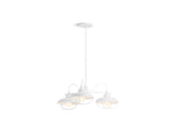 KOHLER 23662-CH03-WHL Modern Farm Three-Light Chandelier in White