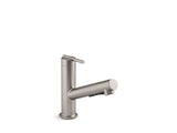 KOHLER K-22976 Crue Pull-out kitchen sink faucet with three-function sprayhead