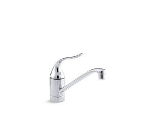 KOHLER K-15175-P Coralais Single-hole kitchen sink faucet with 8-1/2" spout, ground joints and lever handle