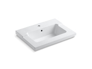 KOHLER K-2979-1 Tresham Vanity-top bathroom sink with single faucet hole