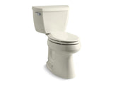 KOHLER 14799-96 Highline Classic The Complete Solution Two-Piece Elongated 1.28 Gpf Chair Height Toilet With Seat in Biscuit
