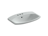 KOHLER K-2351-4-47 Cimarron Drop-in bathroom sink with 4" centerset faucet holes