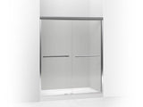 KOHLER 709064-L-SHP Gradient Sliding Shower Door, 70-1/16" H X 59-5/8" W, With 1/4" Thick Crystal Clear Glass in Bright Polished Silver