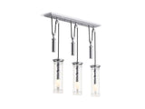 KOHLER 23345-CH03-CPL Damask Three-Light Adjustable Linear in Polished Chrome