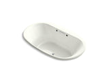 KOHLER K-5718-GW-NY Underscore Oval 72" x 42" drop-in BubbleMassage(TM) Air Bath with Bask heated surface