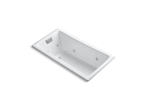 KOHLER K-852-H2-0 Tea-for-Two 60" x 32" drop-in whirlpool with reversible drain and heater without trim