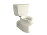 KOHLER 3652-96 Barrington Two-Piece Elongated 1.0 Gpf Toilet With Pressure Lite(R) Flushing Technology And Left-Hand Trip Lever in Biscuit
