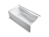 KOHLER K-1257-RAW Mariposa 72" x 36" alcove whirlpool bath with Bask heated surface, integral apron, and right-hand drain
