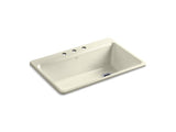 KOHLER K-5871-3A2-FD Riverby 33" x 22" x 9-5/8" top-mount single-bowlkitchen sink with accessories