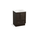 KOHLER K-99514-TK-1WC Damask 24" bathroom vanity cabinet with toe kick, 2 doors and 1 drawer