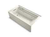 KOHLER K-1124-LAW Archer 72" x 36" alcove whirlpool bath with integral flange, left-hand drain and Bask heated surface