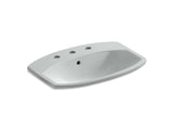 KOHLER K-2351-8-47 Cimarron Drop-in bathroom sink with 8" widespread faucet holes