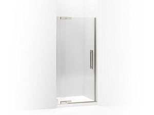 KOHLER 705704-L-SHP Purist Pivot Shower Door, 72-1/4" H X 45-1/4 - 47-3/4" W, With 3/8" Thick Crystal Clear Glass in Bright Polished Silver