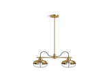 KOHLER K-23660-CH02 Modern Farm Two-light linear chandelier