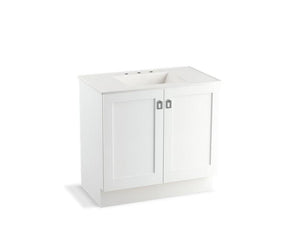 KOHLER K-99531-TK-1WA Poplin 36" bathroom vanity cabinet with toe kick and 2 doors