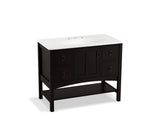 KOHLER K-99568-1WU Marabou 42" bathroom vanity cabinet with 1 door and 4 drawers