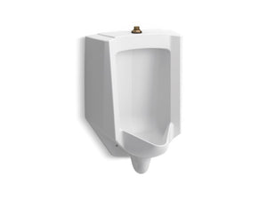 KOHLER K-4991-ETSS Bardon High-Efficiency Urinal (HEU), washout, wall-hung, 0.125 gpf to 1.0 gpf, top spud, antimicrobial