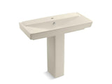 KOHLER 5149-1-47 Rêve 39" Pedestal Bathroom Sink With Single Faucet Hole in Almond