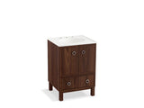 KOHLER K-99501-LG-1WE Jacquard 24" bathroom vanity cabinet with furniture legs, 2 doors and 1 drawer