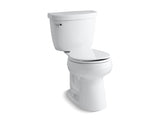 KOHLER 3887-0 Cimarron Comfort Height Two-Piece Round-Front 1.28 Gpf Chair Height Toilet in White