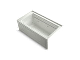 KOHLER K-1122-HR Archer 60" x 32" alcove whirlpool bath with integral apron, right-hand drain and heater