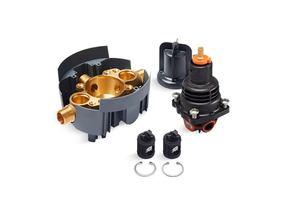 KOHLER K-P28304-KSL Rite-Temp Thermostatic valve body and cartridge kit with loose service stops, project pack
