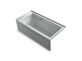 KOHLER K-1948-RAW Archer 66" x 32" alcove bath with Bask heated surface, integral apron, integral flange, and right-hand drain
