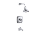 KOHLER K-TS16225-4 Margaux Rite-Temp bath and shower trim set with lever handle and NPT spout, valve not included