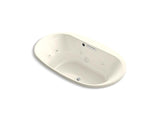 KOHLER K-5718-H2-96 Underscore Oval 72" x 42" drop-in whirlpool with heater without jet trim