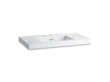 KOHLER 3029-0 Kathryn 42" X 22" Fireclay Console Tabletop Drilled With 10" Centers And Cut For K-2297-G Undermount Bathroom Sink in White