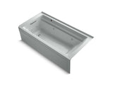 KOHLER K-1124-LAW Archer 72" x 36" alcove whirlpool bath with integral flange, left-hand drain and Bask heated surface