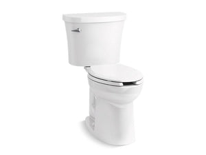 KOHLER 25077-0 Kingston Comfort Height Two-Piece Elongated 1.28 Gpf Chair Height Toilet in White